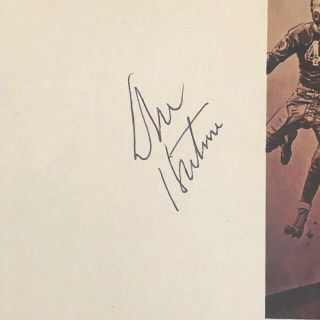 Don Hutson Signed Autographed Photo Page with Red Grange and Paul Brown JSA 2