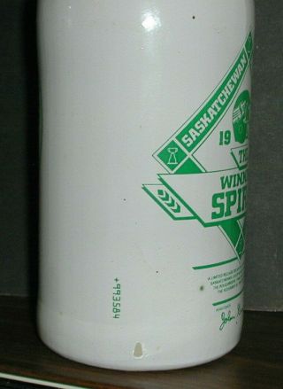 SCARCE 1989 Saskatchewan Roughriders Grey Cup Bottle Complete With Helmet 2
