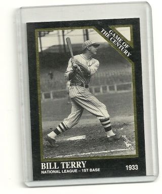 1992 Conlon card Bill Terry 661g gold 2