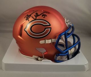 Brian Urlacher Autographed Signed Blaze Mini Helmet Chicago Bears Beckett
