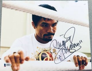Manny Pacquiao Boxing Signed Auto 8x10 Photo Autographed Bas Bgs 26