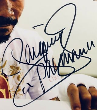 Manny Pacquiao Boxing Signed auto 8x10 Photo Autographed BAS BGS 26 2