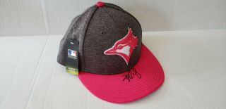 Kasey Clemens Blue Jays Autograph Mothers Day Game Issued Hat Mlb Top Prospect