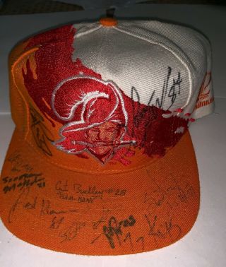 Tampa Bay Buccaneers Hat Signed By Many 1980 Players