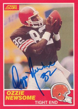 1994 Ozzie Newsome Signed Auto Score Browns Card