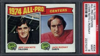 1975 Topps 204 All Pro Centers Psa 9 692324