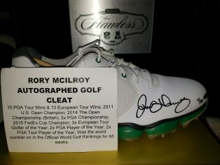 (1) Rory Mcilroy Lunar Control Ii Nike Golf Shoe Upper Deck Auto 