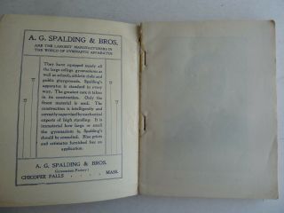 vintage 1899 Spalding ' s Grading of Gymnastics Excercises,  Athletic Library book 4