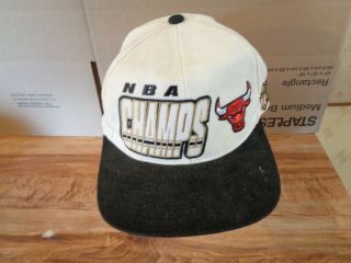 Vintage Starter 1997 Nba Champs Chicago Bulls Snapback Trucker Hat Cap (s6)