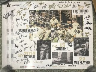 2019 Vanderbilt Baseball Team Signed Poster Sec Autographed Commodores Vandy Mlb