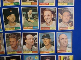 35 diff.  1961 Topps Baseball cards EX,  EX - MT shown between 246 - 297 5