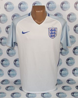 England National Team 2016 2018 Home Football Soccer Shirt Jersey Trikot M