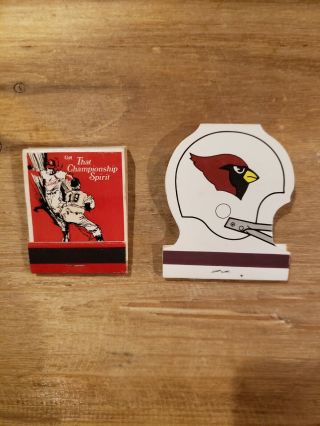 1968 St Louis Cardinals Baseball & 1979 St Louis Cardinals Football Matchbook