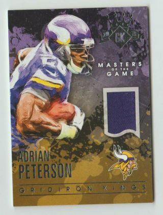 Adrian Peterson 2015 Gridiron Kings Masters Of The Game Jersey 28/125 Vikings