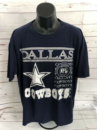 Vintage 90s Dallas Cowboys Graphic T - Shirt Size Xxl