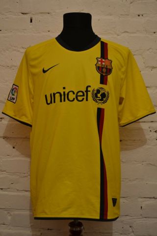 Fc Barcelona 2008/2009 Away Football Soccer Shirt Jersey Camiseta Nike Mens L