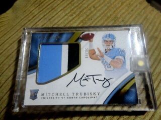 2017 Immaculate Rookie Patch Auto 28/99 Mitchell Trubisky Chicago Bears