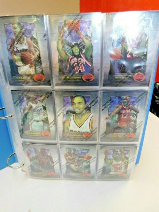 1994 - 95 Topps Finest Basketball Complete Set Overall Nm W/hill Mj