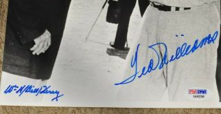 Ted Williams Bill Terry Signed Auto 8X10 B&W Photo Picture PSA/DNA Full LOA 2