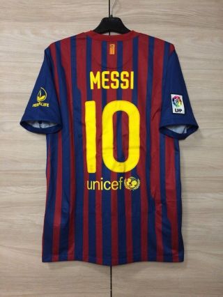 Barcelona Barca 2011 - 12 Home Football Soccer Shirt Lionel Messi 10 Nike Jersey
