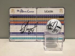 Jay Novacek Signed Golf Ball And Blank Scorecard - Dallas Cowboys - Lacantera