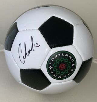 Christine Sinclair Canada Signed F/s Portland Thorns Soccer Ball Autographed