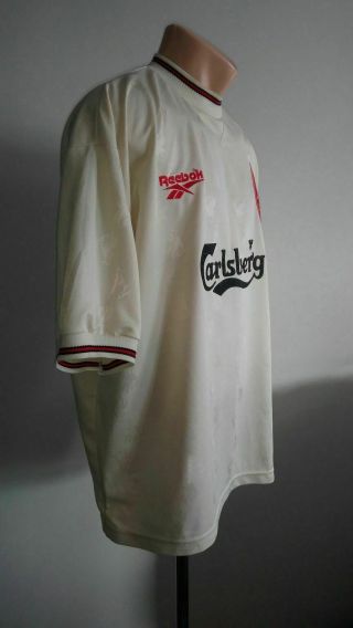 Football shirt soccer Liverpool (The Reds) Away 1996/1997 Reebok jersey England 3