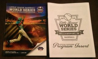 2014 Little League World Series Official Souvenir Program W/ Insert Of The Teams