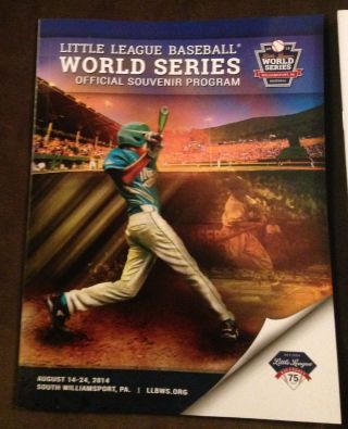 2014 Little League World Series Official Souvenir Program w/ Insert of the teams 2