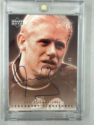 2002 Upper Deck Manchester United Peter Schmeichel Legendary Signature Ps - A3