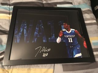 John Wall Signed 11x14 Kentucky Wildcats Photo Framed Autograph W/proof