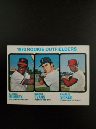 1973 Topps Baseball Dwight Evans Rc 614 Exmt Red Sox