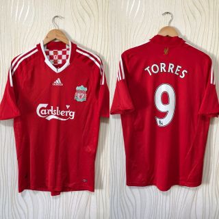 Liverpool 2009 2010 Home Football Soccer Shirt Jersey Adidas Torres 9