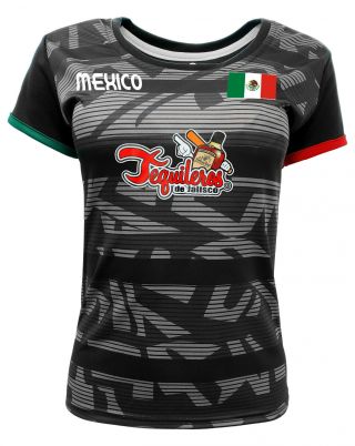 Women Jersey Mexico Tequileros De Jalisco 100 Polyester Black/grey