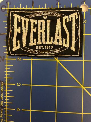 Everlast Sportswear Logo Patch Tag Athletic Equipment & Apparel Boxing Boxer Ny