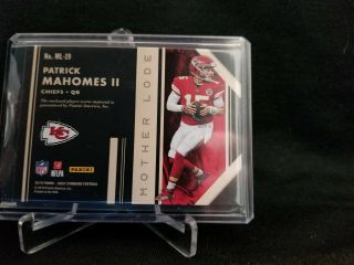 2019 Panini Gold Standard Patrick Mahomes ’d /49 Mother Lode 5 Patch 2