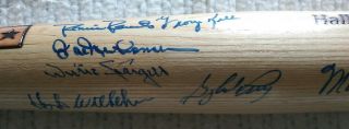 Hall Of Fame Multi Signed Baseball Bat With 11 Autos In Blue Sharpie ⚾ Scg Coa⚾