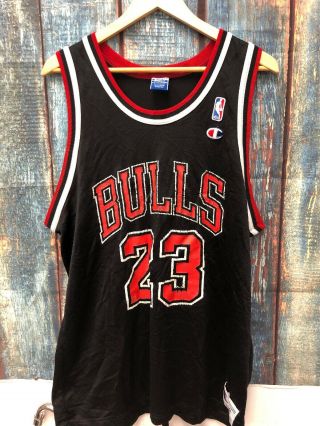 23 Jordan Vtg Champion Chicago Bulls Nba Jersey Basketball 90s Size 48