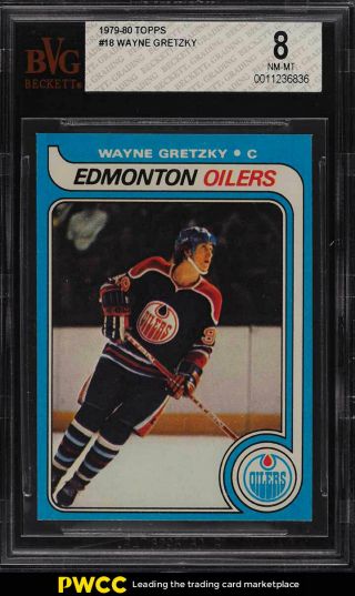 1979 Topps Hockey Wayne Gretzky Rookie Rc 18 Bvg 8 Nm - Mt (pwcc)
