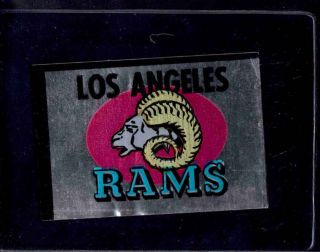 1960 Topps Metallic Sticker 7 Los Angeles Rams Vgex X1647280