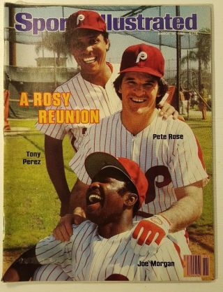 March 14,  1983 Sports Illustrated " A Rosy Reunion " Pete Rose,  Joe Morgan,  T.  Perez