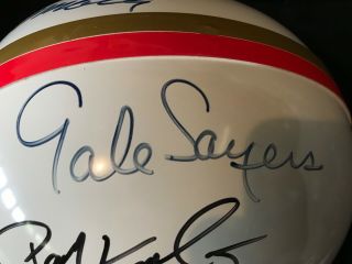 Autograph Helmet Gale Sayers,  Paul Hornung,  Trent Dilfer,  Joe Namath Fullsize