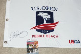 Rory Mcilroy Signed 2019 Us Open Pebble Beach Pga Golf Flag,  Jsa Dd68019
