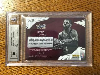 Kyrie Irving 14 - 15 Spectra Superstar Gold Auto /10 Graded BGS 9/10 Autograph 2