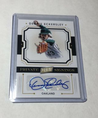 Dennis Eckersley Auto Private Signings 2019 Father 