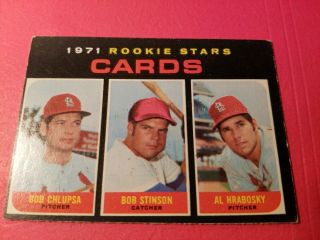 1971 Opc Baseball Set Break 594 Stl Cardinals Rookie Stars Ex O/c Al Hrabosky