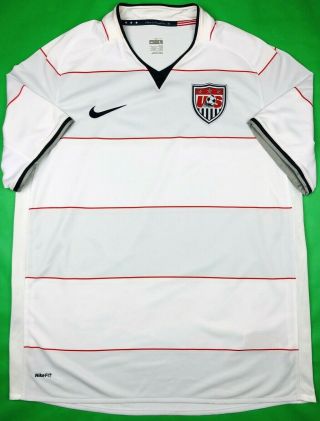 Nike United States 2008/09 L Home Soccer Jersey Football Shirt Usa Camiseta
