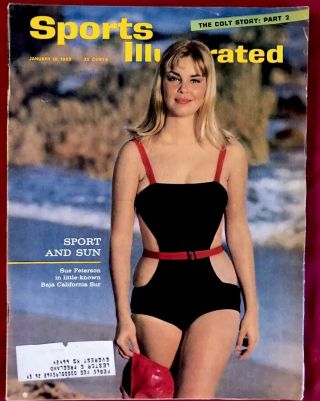 Sports Illustrated January 18,  1965 Second Swimsuit Issue Sue Peterson