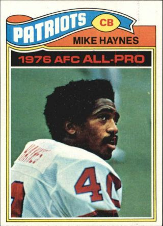 1977 Topps Football Card 50 Mike Haynes Rc - Nm
