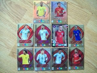 10 Panini Adrenalyn Xl Limited Edition Cards,  Russia 2018 World Cup,  X 10 Cards